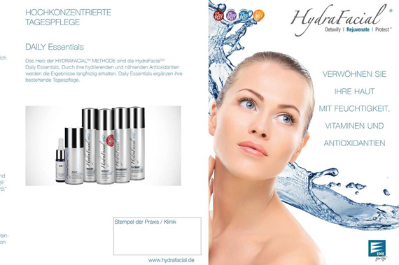 HydraFacial Flyer f&uuml;r Endkunden