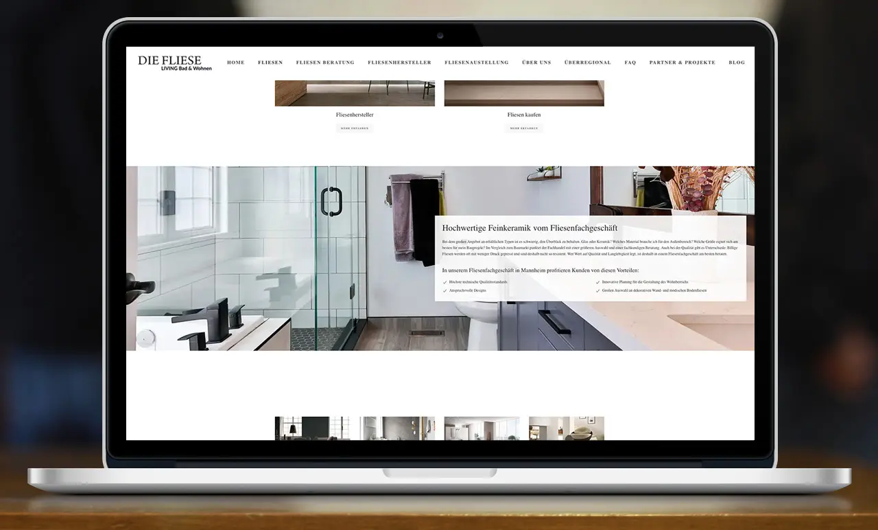 Startseite  Abschnitt zwei - Die Fliese Living Bad & Wohnen