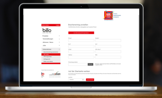 Bracheneintrag Schritt zwei - H&auml;ndlerbackend Bruchk&ouml;bel