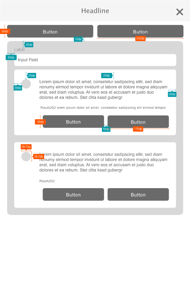 Wireframe des Kommentar Screens - Q-Chess