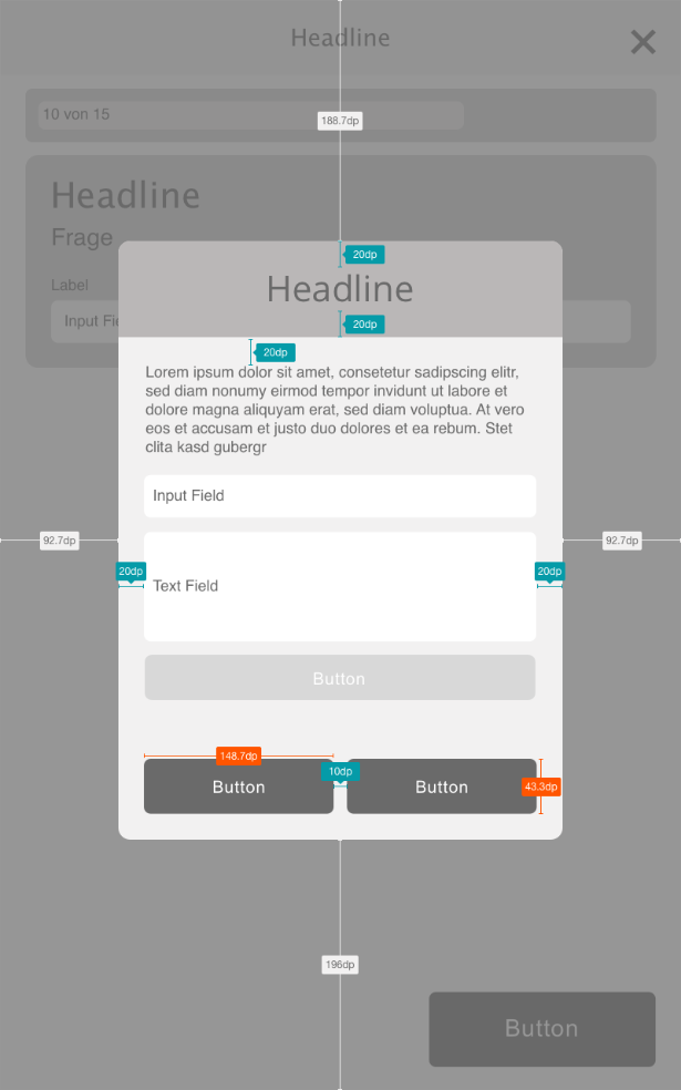 Wireframe eines Overlay - Q-Chess